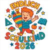 Endlich Schulkind 2026 - Bunter Start