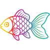 Bunter Fisch | Modernes Meeresmotiv 