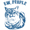 Beurk les gens - Chat irrité