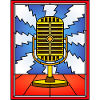 Retro Microphone Stained Glass Design