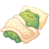 Frog Sleeping