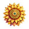 Sonnenblumen Mandala