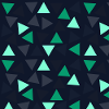 Geometric Triangle Pattern Dark Mint Graphic