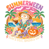Summerween Halloween Summer Skeleton Funny Gift