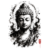 Buddha Ink Portrait Zen
