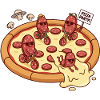 Pizza Party Bicycle Salami Fun