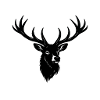 Deer Head Silhouette