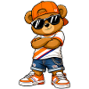Germany Bear Sunglasses Flags Art