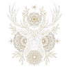 Geometric Deer Mandala Tattoo