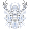Geometric Deer Mandala Tattoo