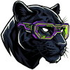 Futuristic Panther Neon Streetwear