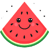 Kawaii Watermelon Slice Smile