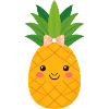 Sweet pineapple with bow
