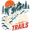 Real Runners Run Trails Mountain Sunset