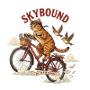 Cat cyclist Skybound