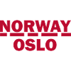 Oslo Red Typographic Badge