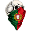 Portugiesischer Flaggenschädel