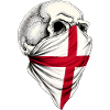 Crâne du drapeau anglais