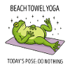 Beach Towel Yoga Frog