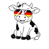 German flag Cow German Germany Cow