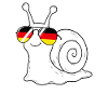 German flag snail German Germany