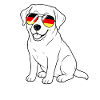 German flag dog German Germany dog