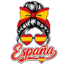 Fußball mit Spanien Flagge lustiger Ball