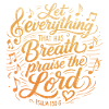 Psalm 150 - Bibelvers Lettering