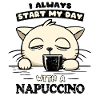 Nap Fueled Cat Morning Coffee