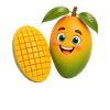 Cheerful Mango Mascot Fruit Fruit
