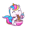 Pastell-Einhorn-Ramen-Bowl