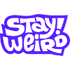 Stay Weird Comic-Schrift Design