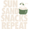 Sun Sand Snacks Repeat Tropical Design