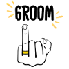 Lustiger Bräutigam-Ringfinger