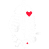 Red Heart and Boo Skeleton