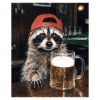 Waschbär, Bier, Meme, Lustiges Foto