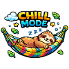 Chill mode sloth in hammock