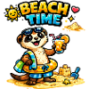 Beach Time Otter: Sand & Fun