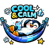 Cool & Calm Penguin Relaxed