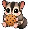 Sugar Glider Sweet Biscuit Cartoon Comic