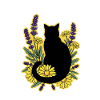 gatto_nero_tra_margherite_e_lavanda