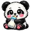🔥 Bébé Panda – Mode Lait ACTIVÉ 🍼🐼