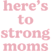 Conception typographique Strong Mothers