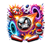 Pinball im Neon Kosmos