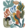 Modern Abstract Botanical Shapes Art