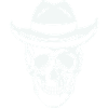 Skull with sunglasses