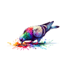 Pigeon Therapy Art