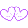 Double Hearts Smile Friendship Design