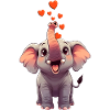 Elefant trompetet Herzen