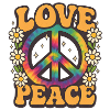 Love Peace 70s Retro